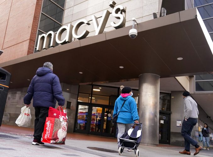 Fri. 9:17 a.m.: December retail sales slide 1.9% amid shortages, omicron